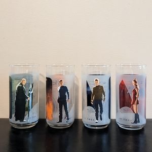 Star Trek Movie 2008 Collectible Glasses Kirk Spock Nero Uhura Burger King Promo